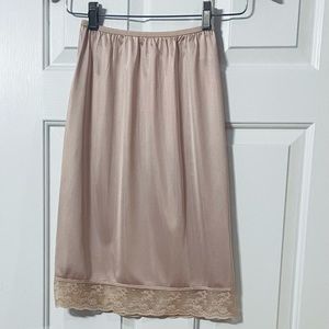 Vintage Vassarette Half Slip Beige